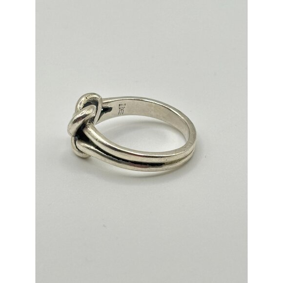 James Avery 925 Sterling Silver Rare Retired Love Knot Ring Size 9 - Picture 4 of 9